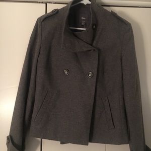 Gap Gray Short Military Pea Coat